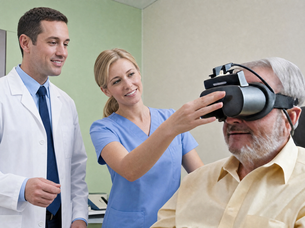 Vestibular and balance testing equipment at AFA Balance & Hearing Institute in Mesa, AZ